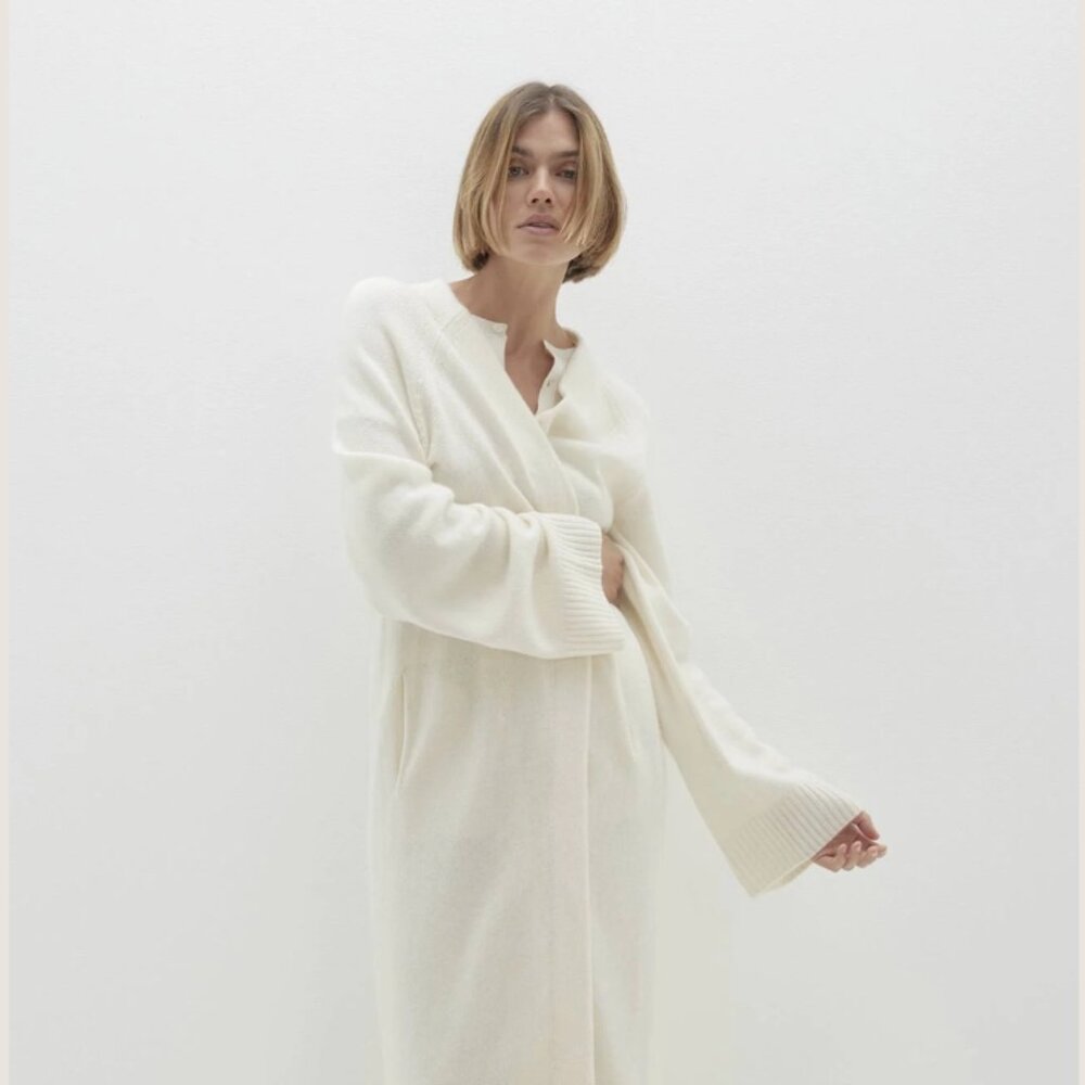 MAKENA LONGLINE CASHMERE CARDIGAN